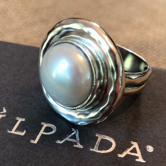 Silpada Jewelry - Silpada .925 Sterling Pearl Statement Ring Size 8